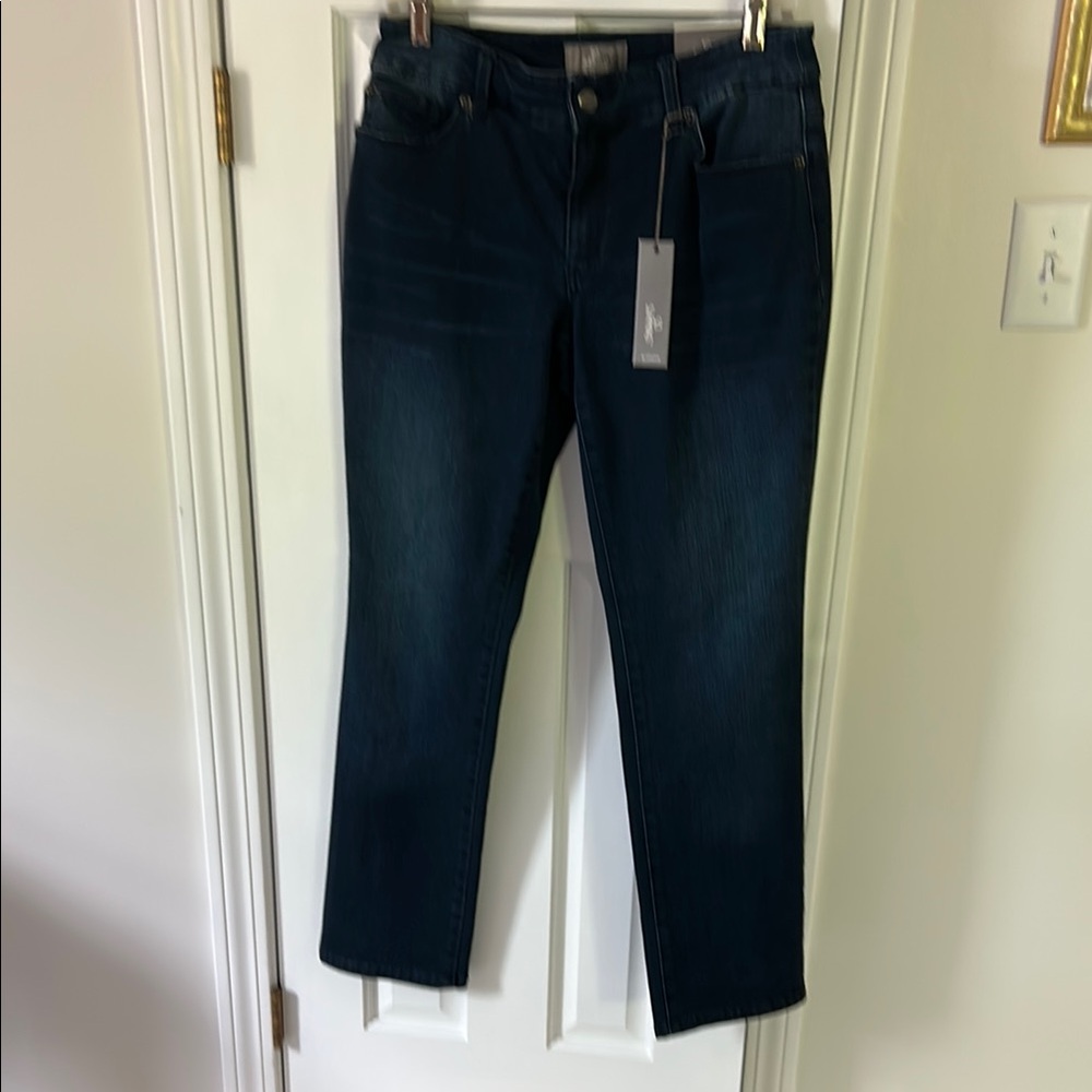 Chico's Blue Straight Leg Jeans Classic Fit